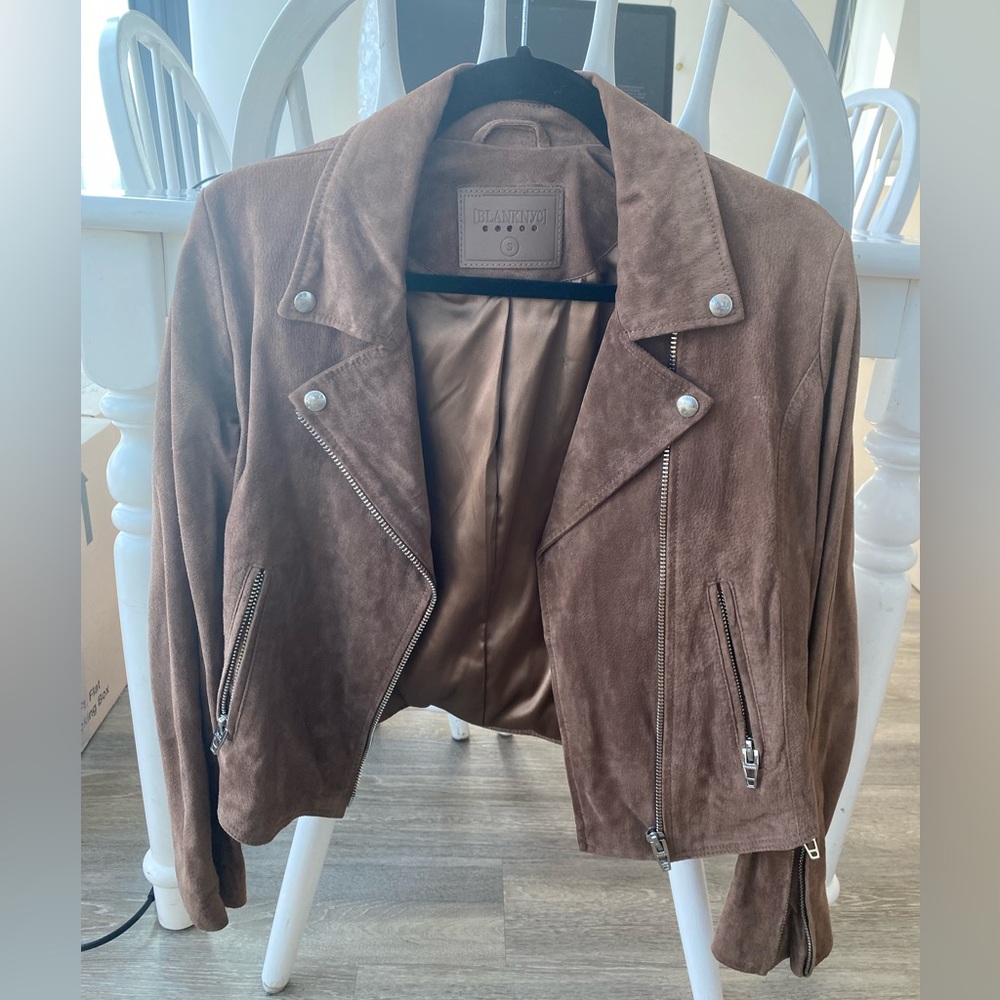 BlankNYC Suede Moto Jacket